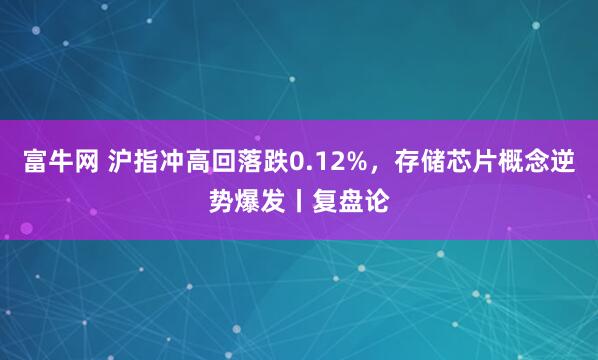 富牛网 沪指冲高回落跌0.12%，存储芯片概念逆势爆发丨复盘论